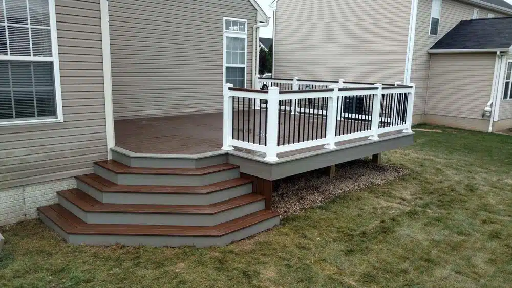 decking and exterior stairs