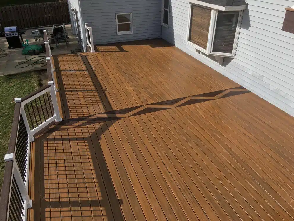 wide view of a deck in Summit County - Hen House Decks