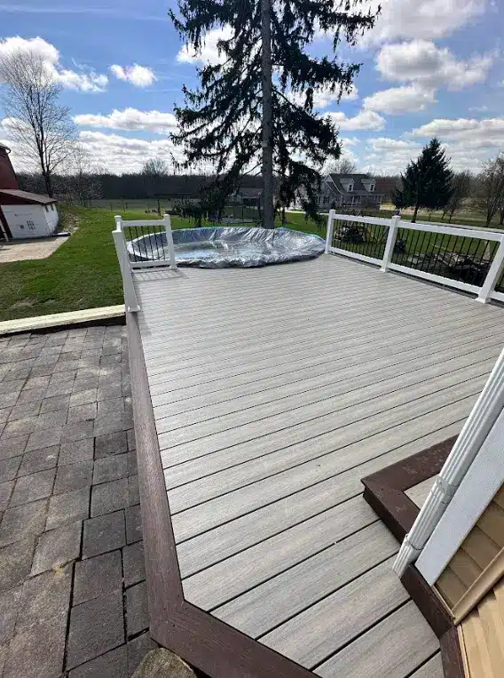 pool deck with CoolDeck Technology Hen-House Decks